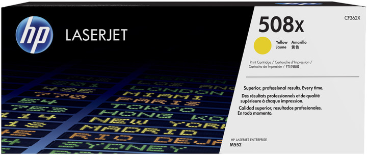 Toner HP 508X, i verdhë