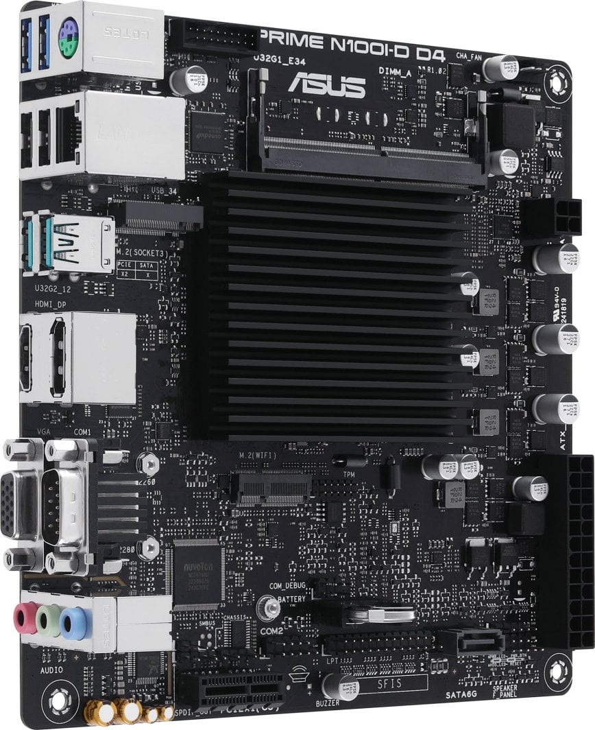 Pllakë amë ASUS PRIME N100I-D D4-CSM, mini ITX, e zezë
