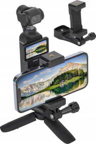 Adapter dore Sunnylife ZJ747 për DJI Osmo Pocket 3, për smartphone, plastikë rezistente, i zi