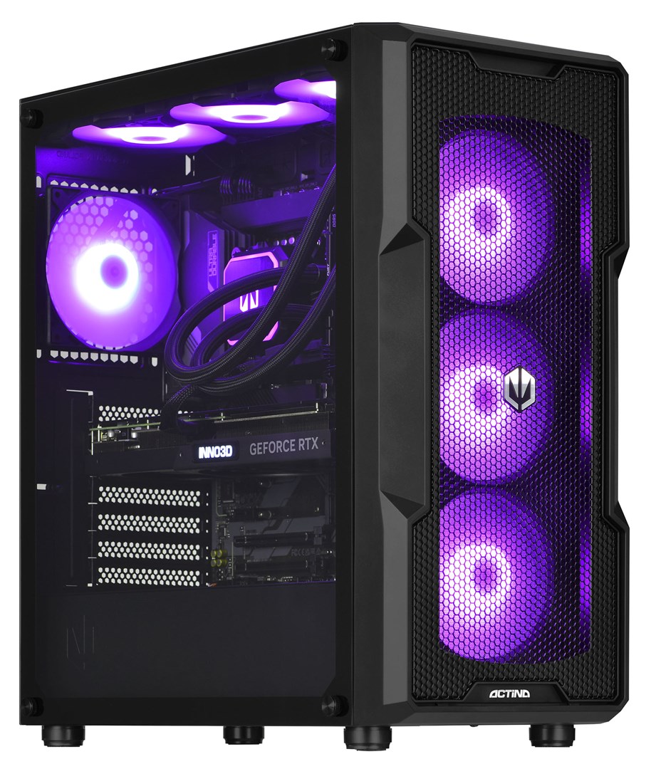 Kompjuter Actina, AMD Ryzen 7 7800X3D, 32GB RAM, 1TB SSD, Radeon RX 7900 XTX, i zi
