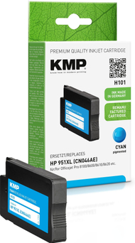 Кертриџ со боја KMP H101, сина (цијан), 1 парче