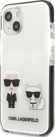 Mbështjellëse telefoni Karl Lagerfeld KLHCP13STPEKCW, për iPhone 13 mini 5.4", hardcase, e bardhë