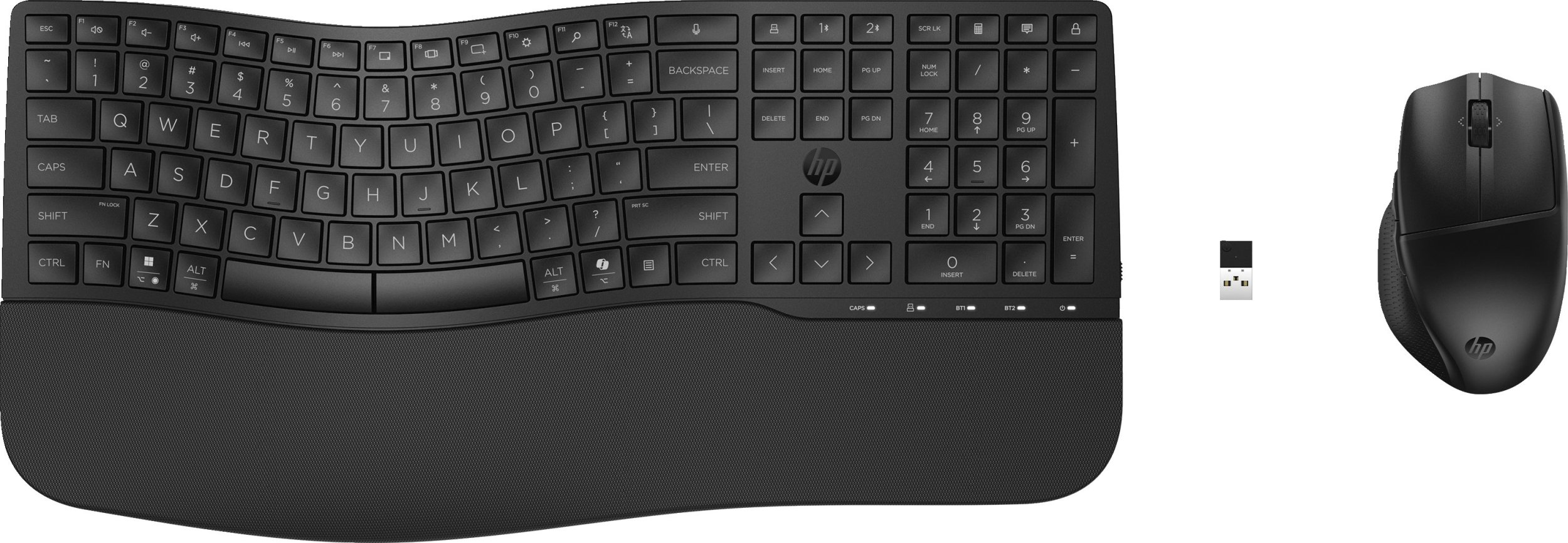 Set tastierë dhe maus HP 680 Comfort Dual-mode, pa tela, i zi