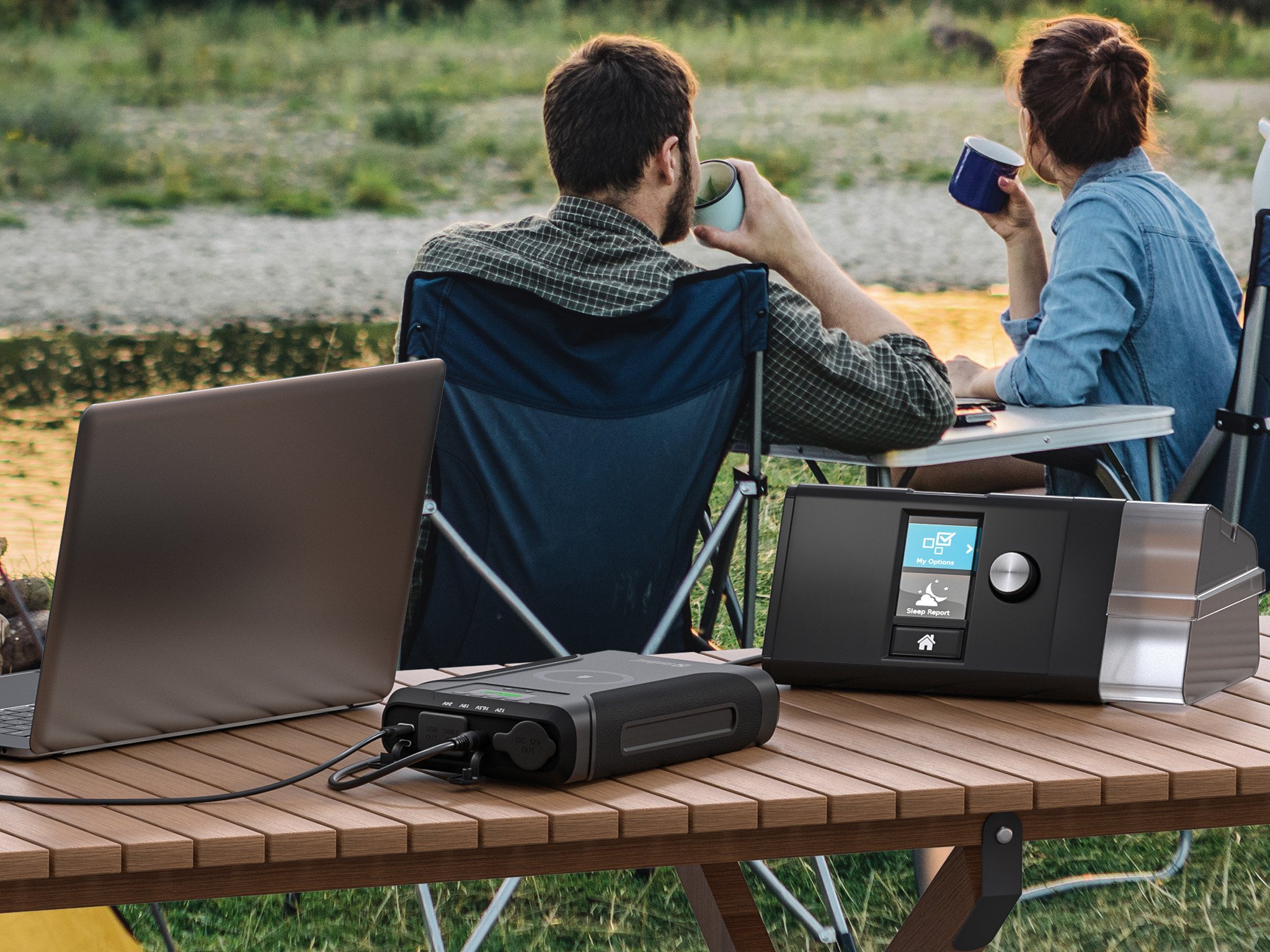Powerbank Sandberg Survivor 7in1 76800 mAh, karikim wireless, rezistente ndaj ujit, e zezë