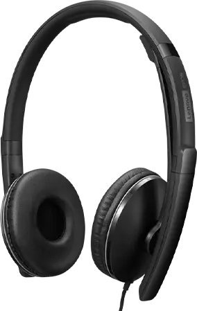Kufje Lenovo Wired ANC Headset Gen 2, USB Type C, me mikrofon, të zeza