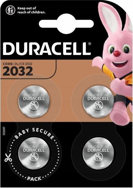 Bateri Duracell, CR2032, 220mAh, 4 copa