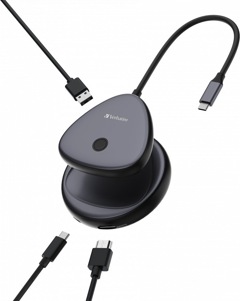 Adapter wireless për ekran Verbatim Share My Screen, USB C, 4K, i zi