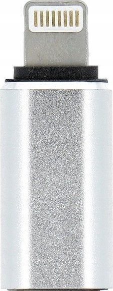 Adapter USB Type C në Lightning, karikim dhe të dhëna, argjendtë