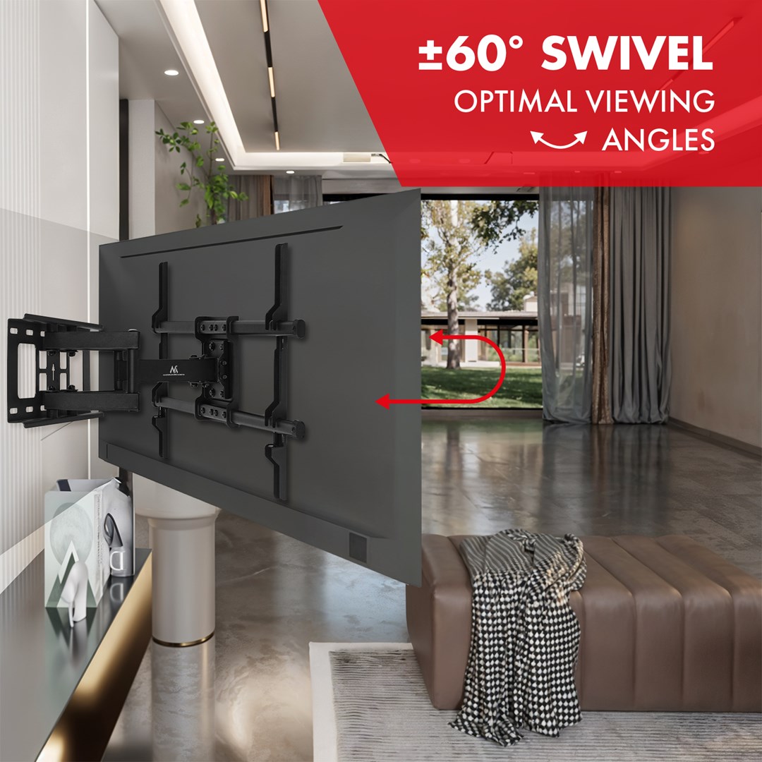 Mbajtëse për TV Maclean Mount, 32-85", 60kg, e zezë