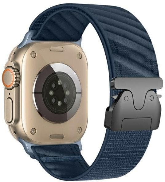 Rrip ore Beline Apple Watch Oblique Parachute Buckle, 42/44/45/49mm, najlon, blu navy