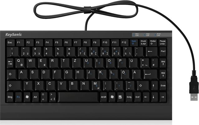 Tastierë Keysonic ACK-595C+, me kabllo, DE, e zezë