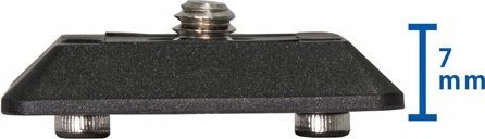 Pllakë quick release Velbon QB-3AS, vidë 1/4", kompatibile Arca Swiss, e zezë