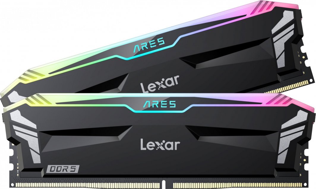 Memorie Lexar Ares RGB, DDR5, 32 GB, 6400 MHz, CL32, LD5EU016G-R6400GDLA