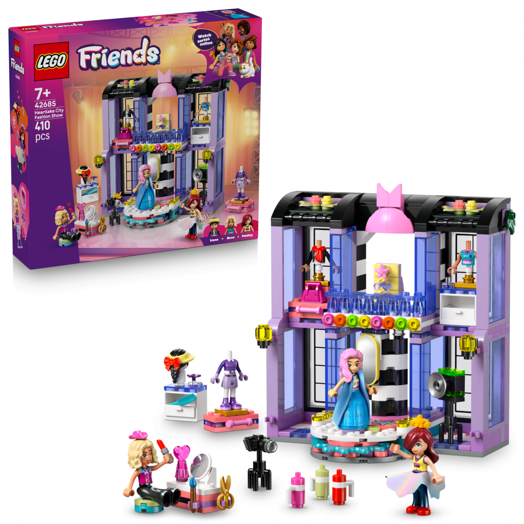 Lodra ndërtimi LEGO Heartlake City Fashion Show 42685, set kreativ, shumëngjyrëshe