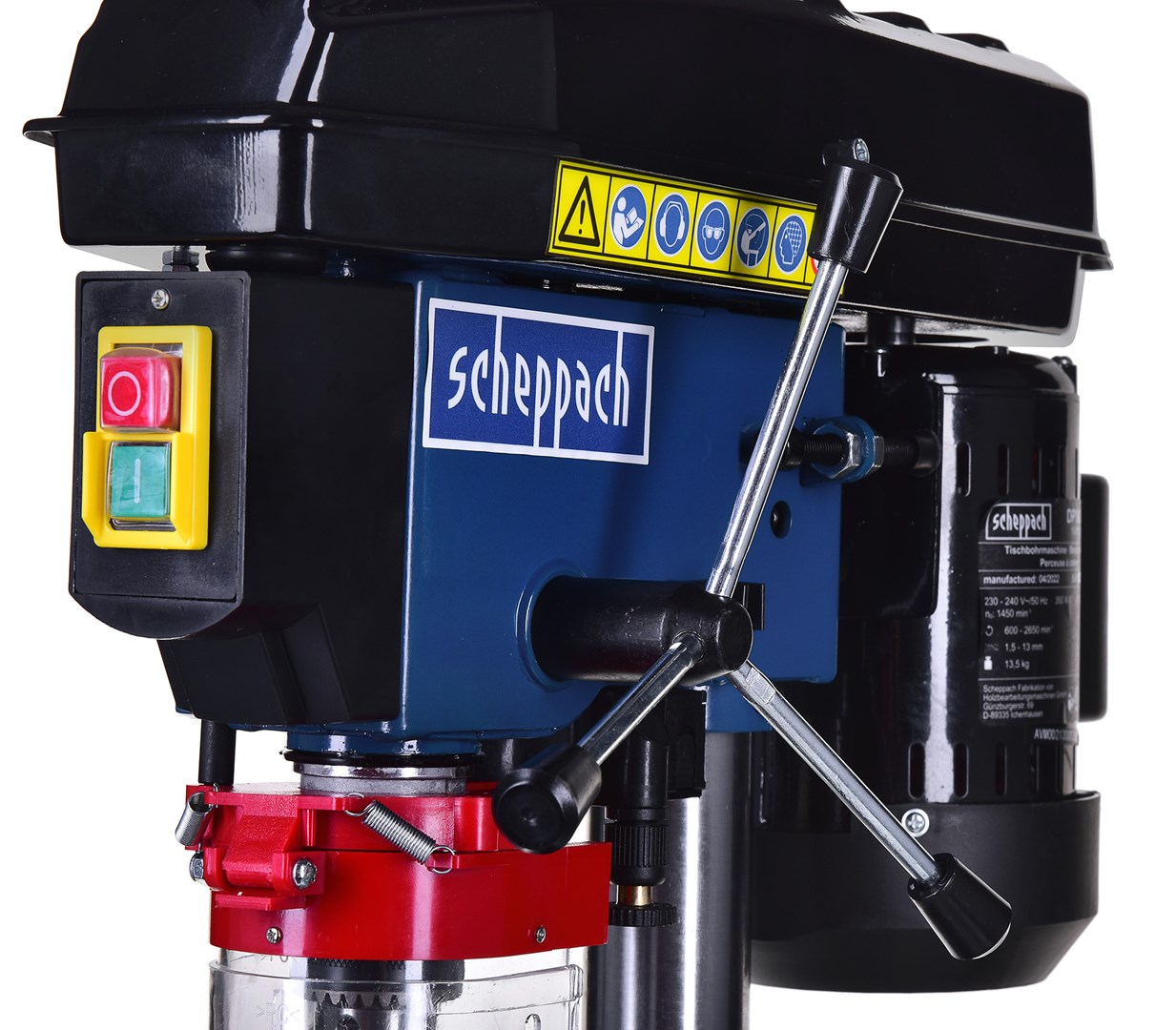 Makinë shpimi stacionare Scheppach DP16VLS, 500W, 5 shpejtësi, me lazer