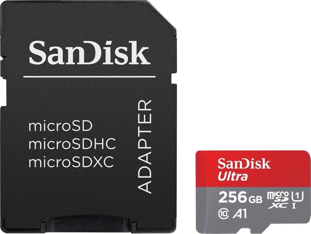 Kartë memorie SanDisk Ultra MicroSDXC, 256GB, Class 10 UHS I U1 A1