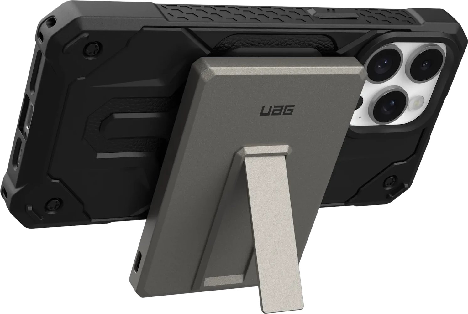 Power bank magnetik UAG Ultra Slim, 5000mAh, me mbajtëse kickstand, titanium