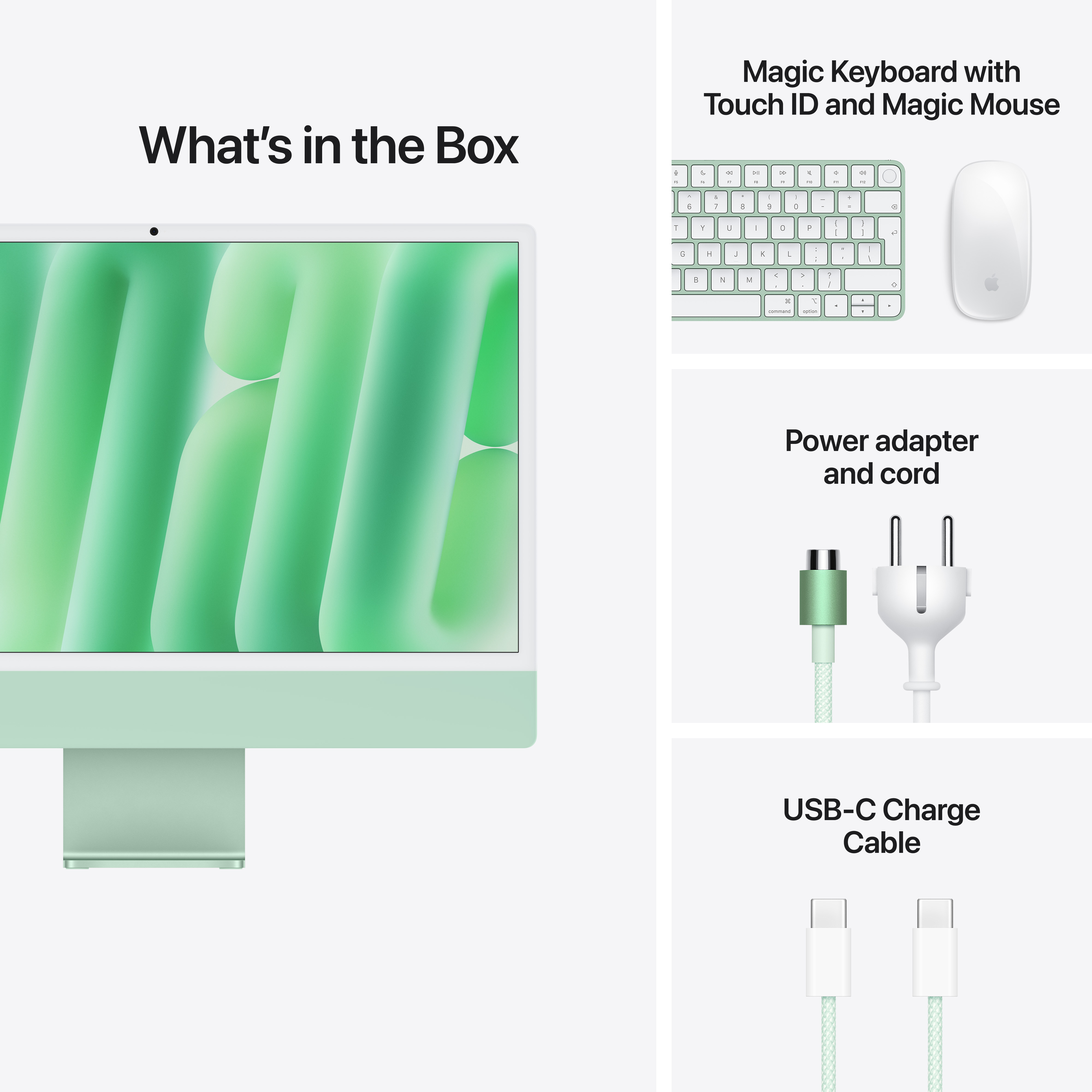 Apple iMac 24", M6 12‑core, 16GB, 256GB SSD, 12‑core GPU, Green