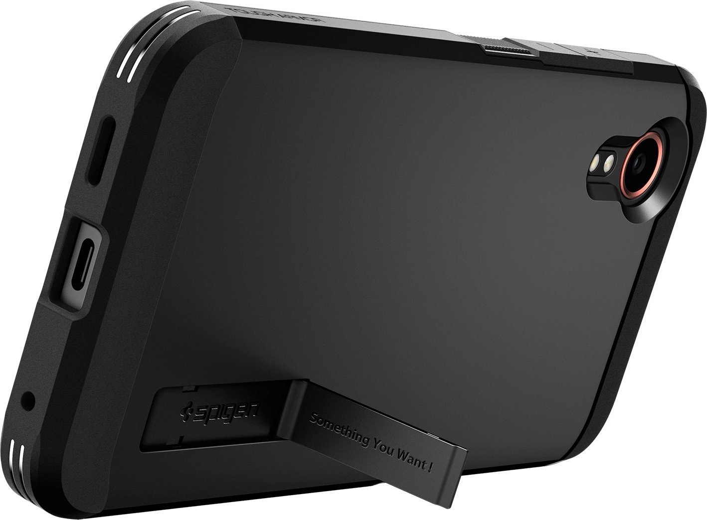 Mbulesë telefoni Spigen Tough Armor për Samsung Galaxy XCover 7, mbrojtje goditjesh, e zezë