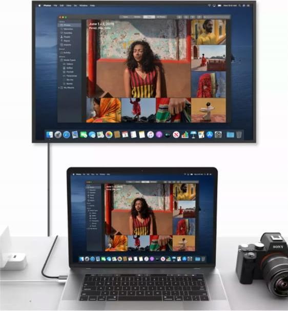 Kabllo Zenwire USB C në HDMI, 2 m, 4K 60 Hz, gri