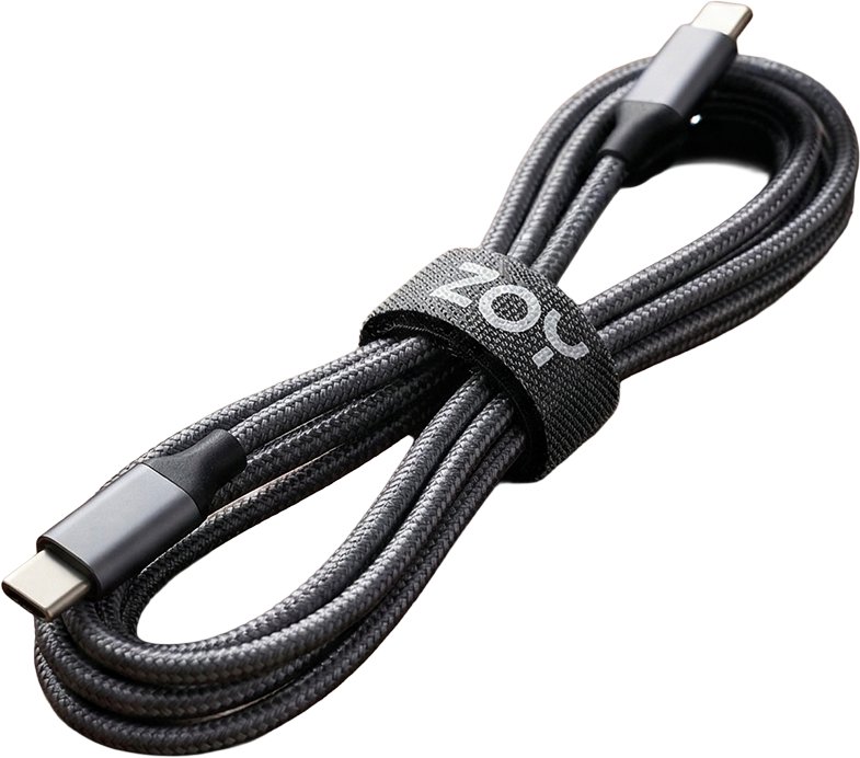 Organizues për kabllo ZOY Velcro, 0.5m, i zi