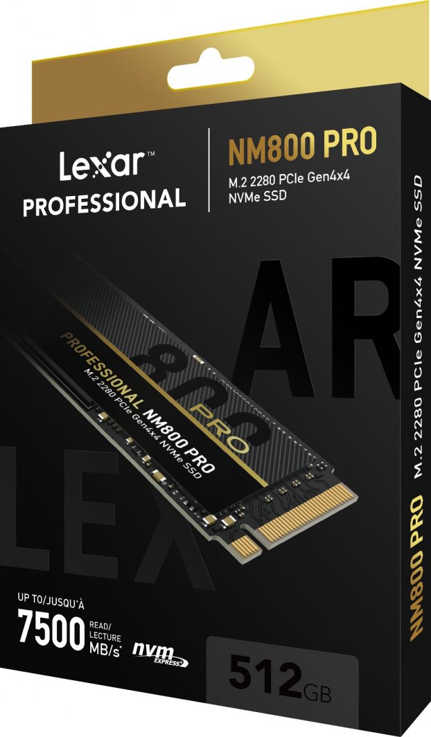 Disk SSD Lexar Professional NM800 Pro, 512GB, M.2 2280 PCI-E x4 Gen4 NVMe