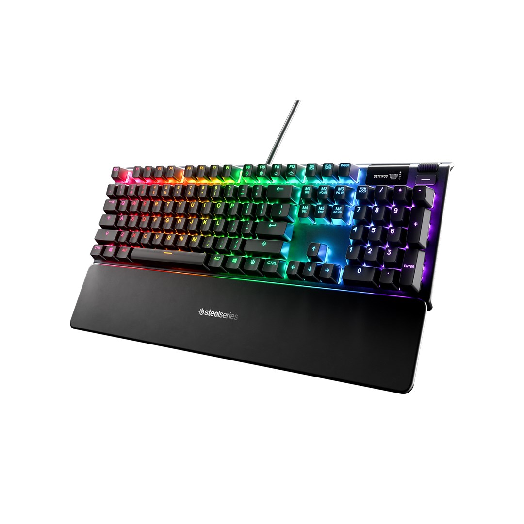 Tastierë lojërash SteelSeries Apex 5, Hybrid Blue, e zezë