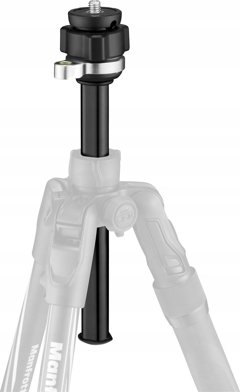 Shtyllë niveluese tripod Manfrotto Befree Levelling Column, 40mm, me nivel, e zezë