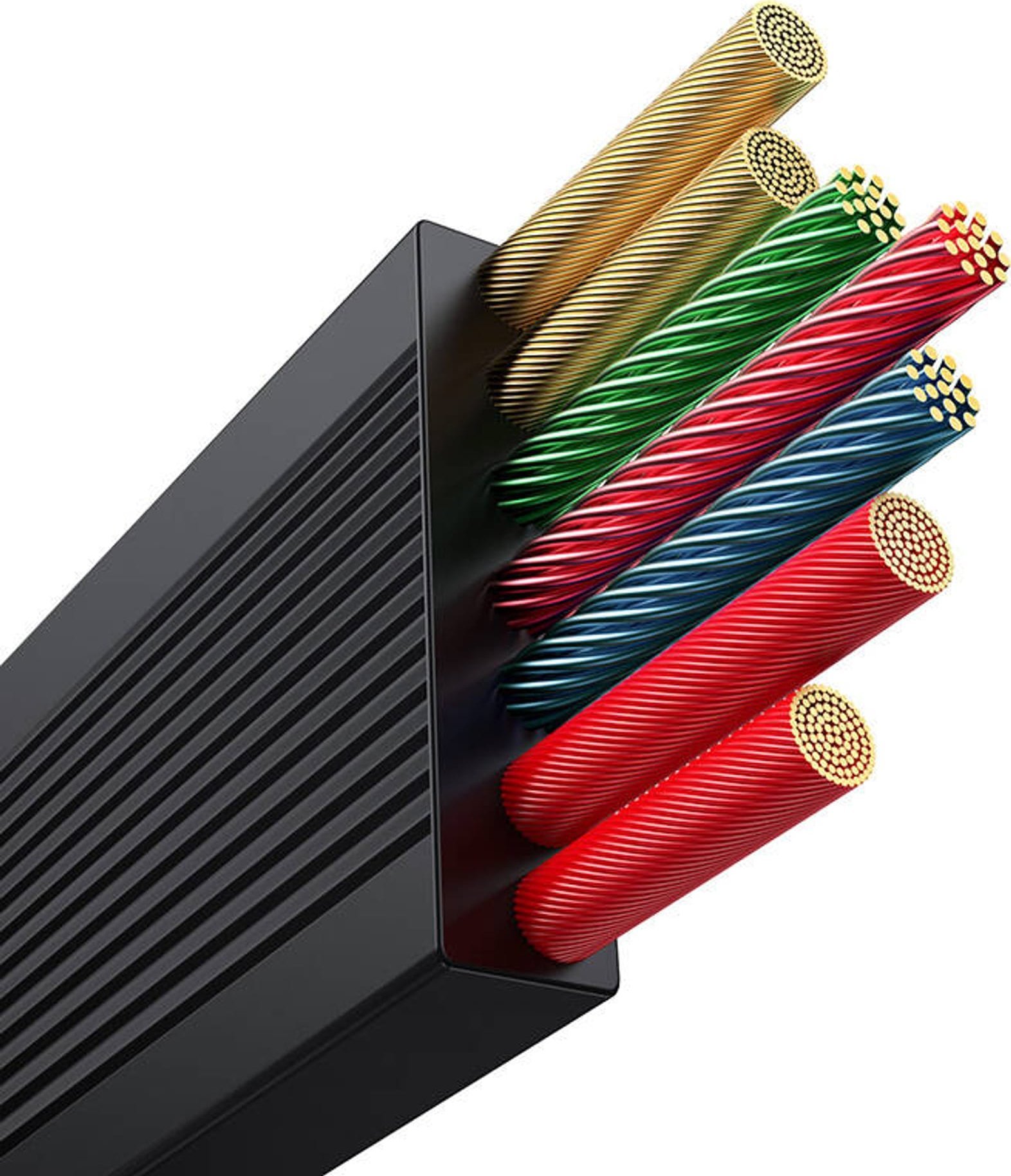 Kabllo karikimi Baseus Free2Draw 3 në 1, USB në USB C Lightning Micro USB, 100W 1.1m, e zezë