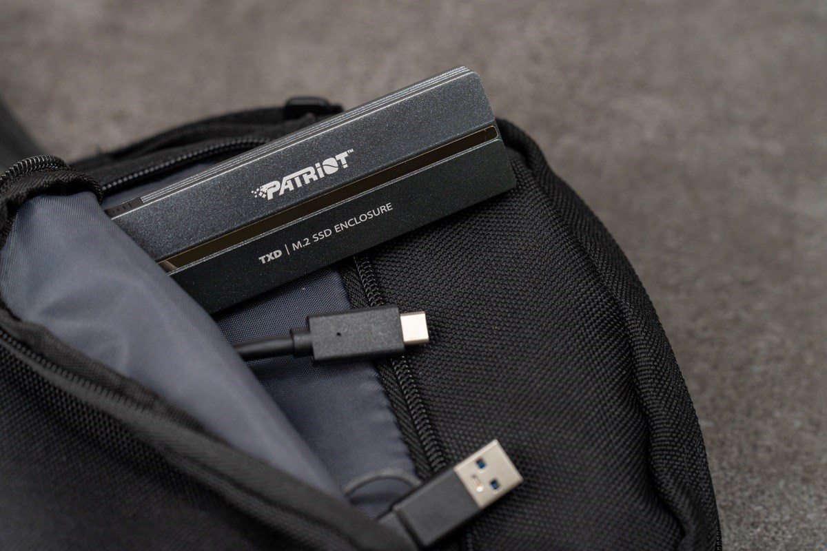 Kuti eksternale për SSD M.2 Patriot Memory TXD PV810UPNGM, USB 3.2 Gen2, NVMe, e zezë