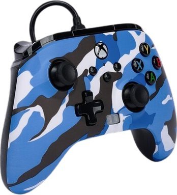 Kontroller PowerA Xbox Enhanced Camo, me kabllo, i kaltër