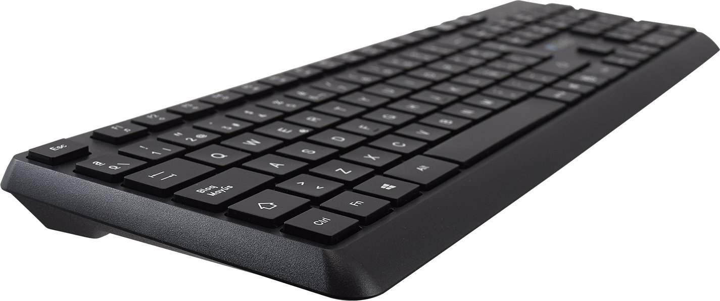 Tastierë V7 KU350ES USB Pro, me kabllo, layout spanjoll, e zezë