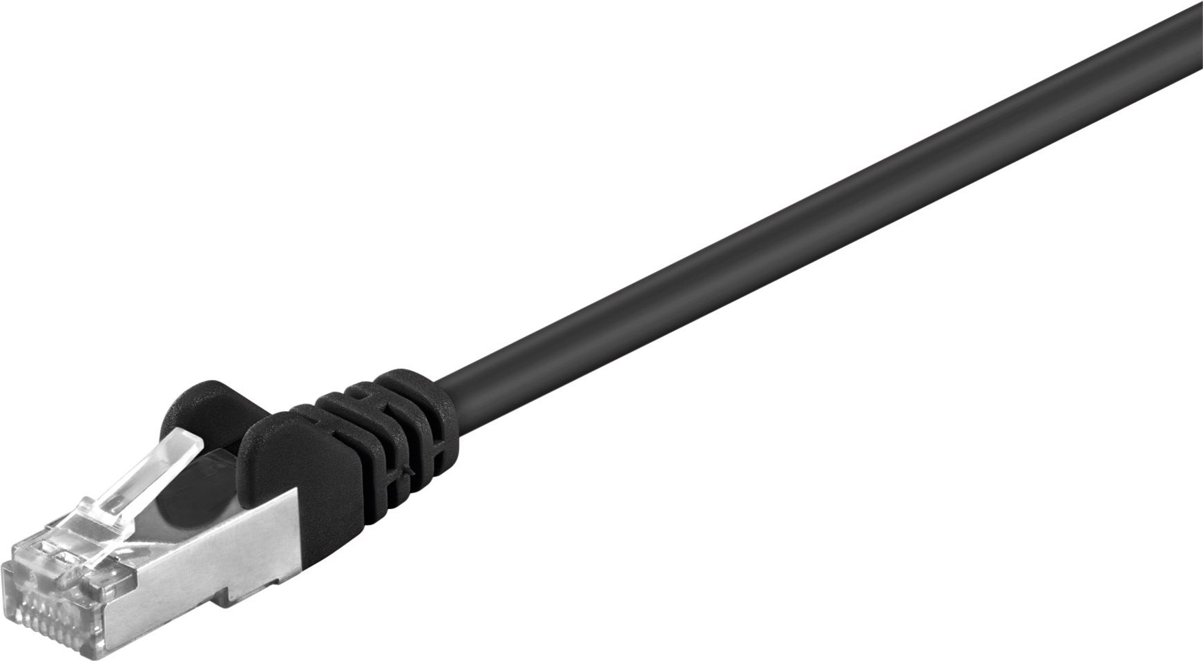 Мрежен кабел Goobay crossover F UTP Cat 5e, 1m, црн
