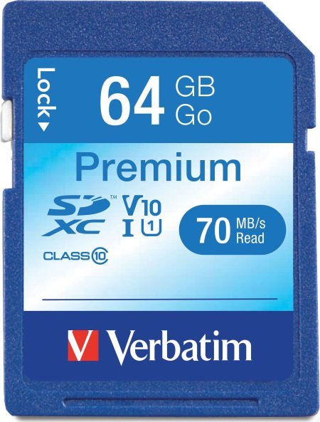 Kartë memorie SDXC Verbatim Premium 44024, 64GB, Class 10 UHS I U1