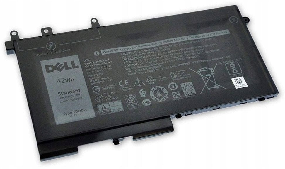 Батерија за лаптоп Dell, 42Wh, литиум-јонска, црна