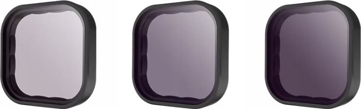 Set filtrash TELESIN ND8 ND16 ND32 CPL për GoPro Hero 12 11 9 Black, aliazh alumini