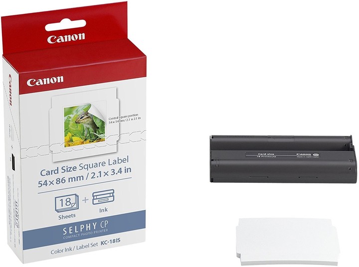 Letër dhe ngjyrë për Canon KC-18IC (18ks/50 x 50mm)      