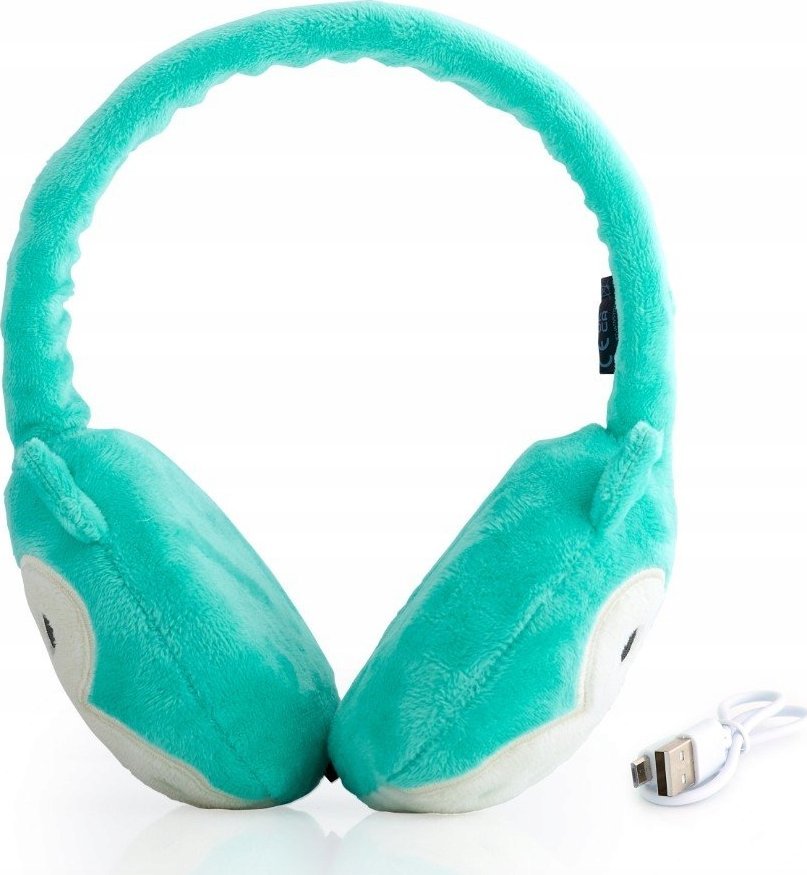 Kufje Bluetooth Tura Squishmallows Winston, me pelush, për fëmijë, shumëngjyrëshe