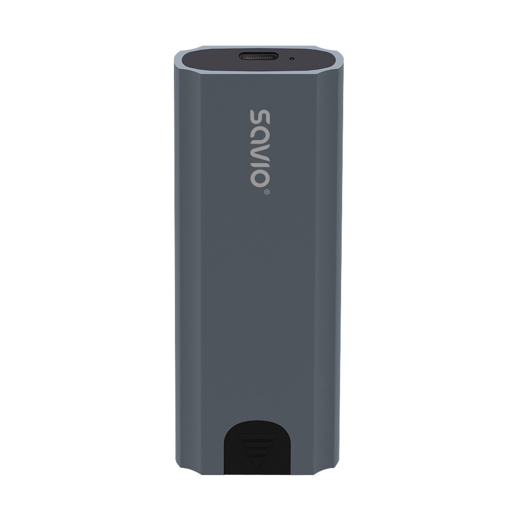 Kuti e jashtme për SSD M.2 NVMe Savio AK-67, USB-C 3.1, gri