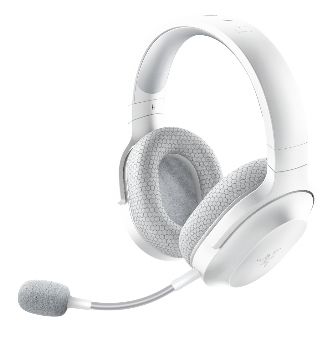 Headset gaming Razer Barracuda X 2022, wireless, 2.4 GHz dhe Bluetooth, i bardhë