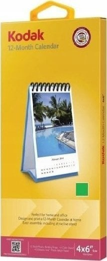 Kalendar fotografik Kodak Photo Calendar, 10x15 cm, për vetë printim, jeshil