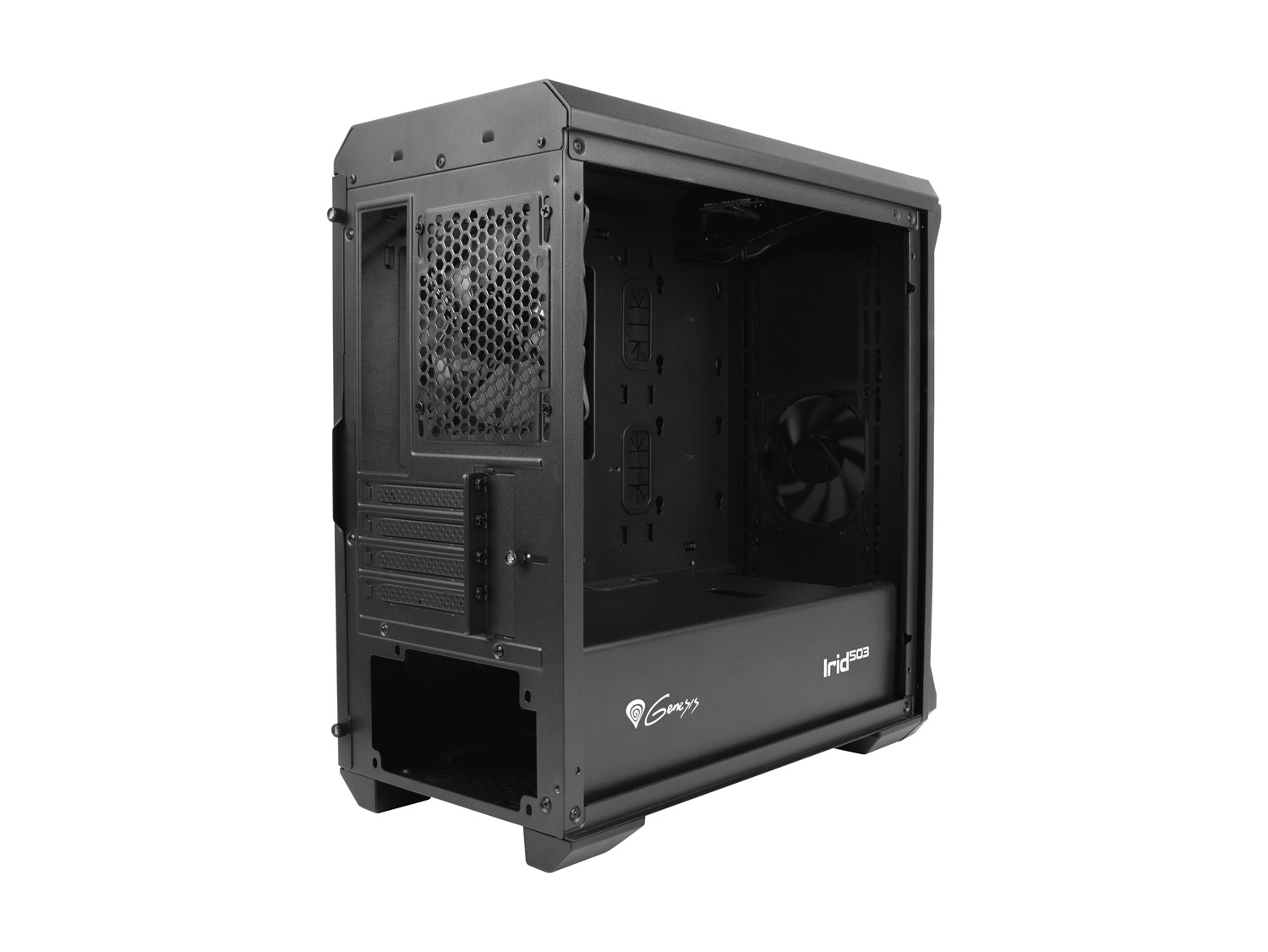 Kasë për PC Genesis IRID 503, e zezë