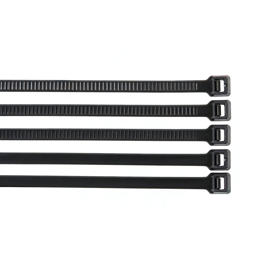 Organizues për kabllo ZOY Ties, 200mm, 100 copë, të zeza