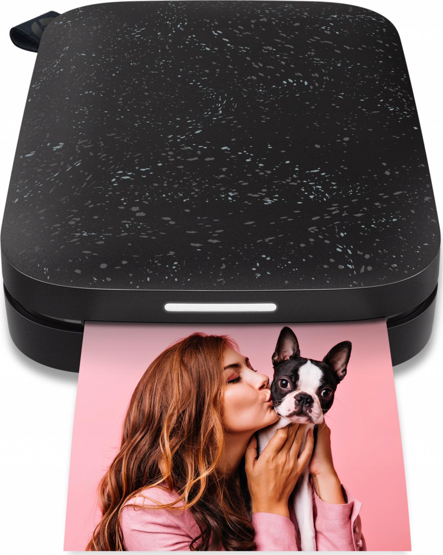 Printer portativ foto HP Sprocket 2nd Edition, Zink, Bluetooth, me letër 2x3" dhe kuti mbrojtëse