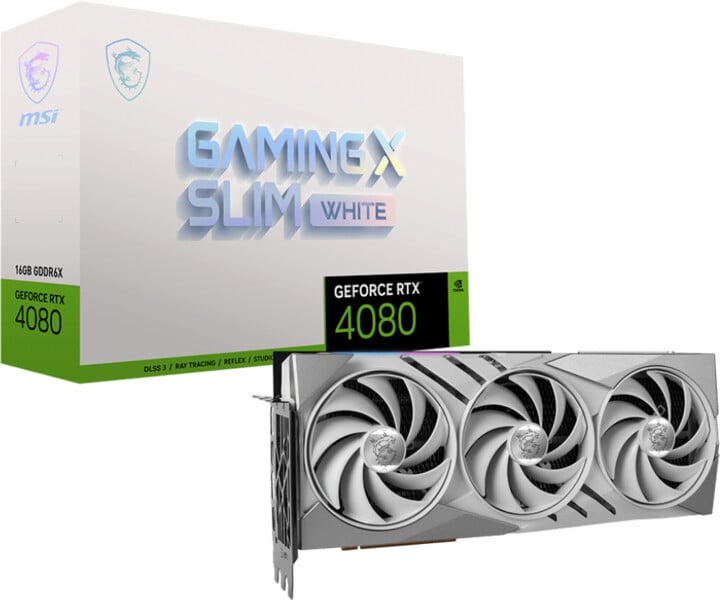 Kartelë grafike MSI GeForce RTX 4080 SUPER 16G GAMING X SLIM WHITE, 16GB GDDR6X