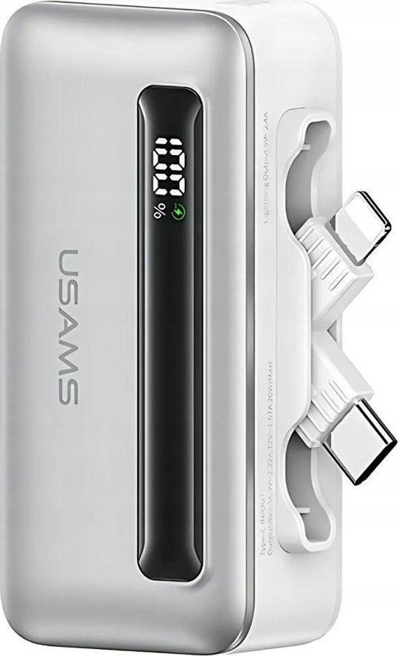 Powerbank Usams CD233, 4500mAh, 20W Fast Charge, argjendtë