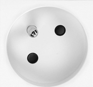 Prizë modulare Orno NOEN FR, 45x45mm, tip E 16A 250V, e bardhë