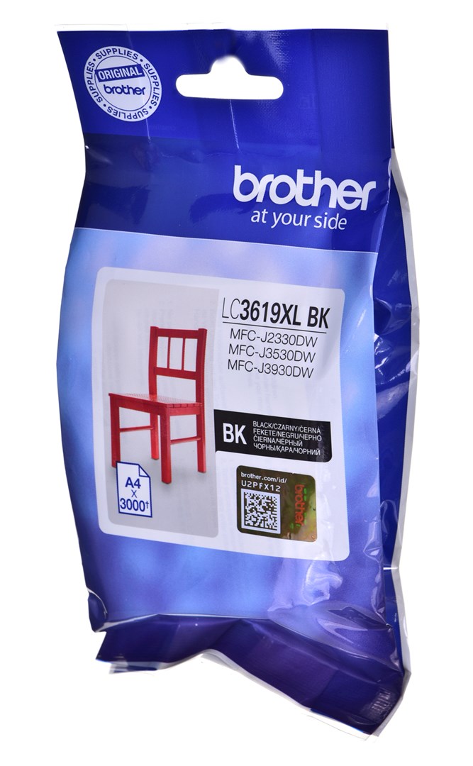 Ngjyrë për printer Brother LC3619XLBK, e zezë