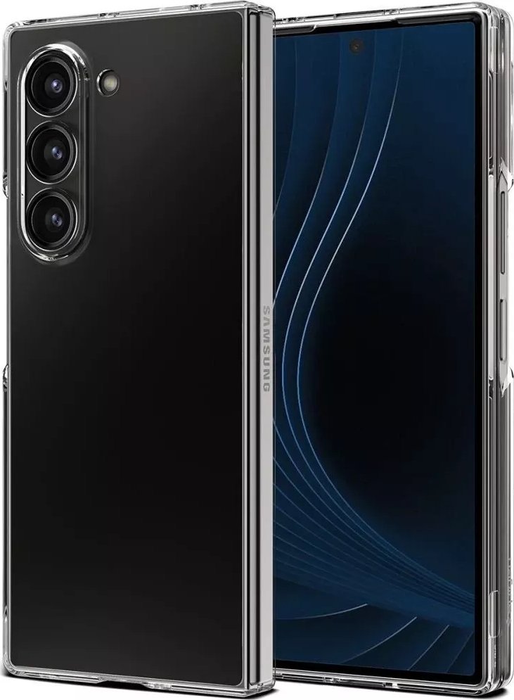 Mbulesë telefoni Spigen për Samsung Galaxy Z Fold 6 Air Skin, Crystal Clear, transparente