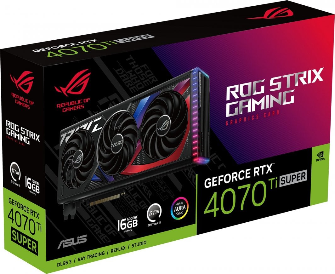 Kartelë grafike Asus ROG Strix GeForce RTX 4070 Ti SUPER 16GB GDDR6X
